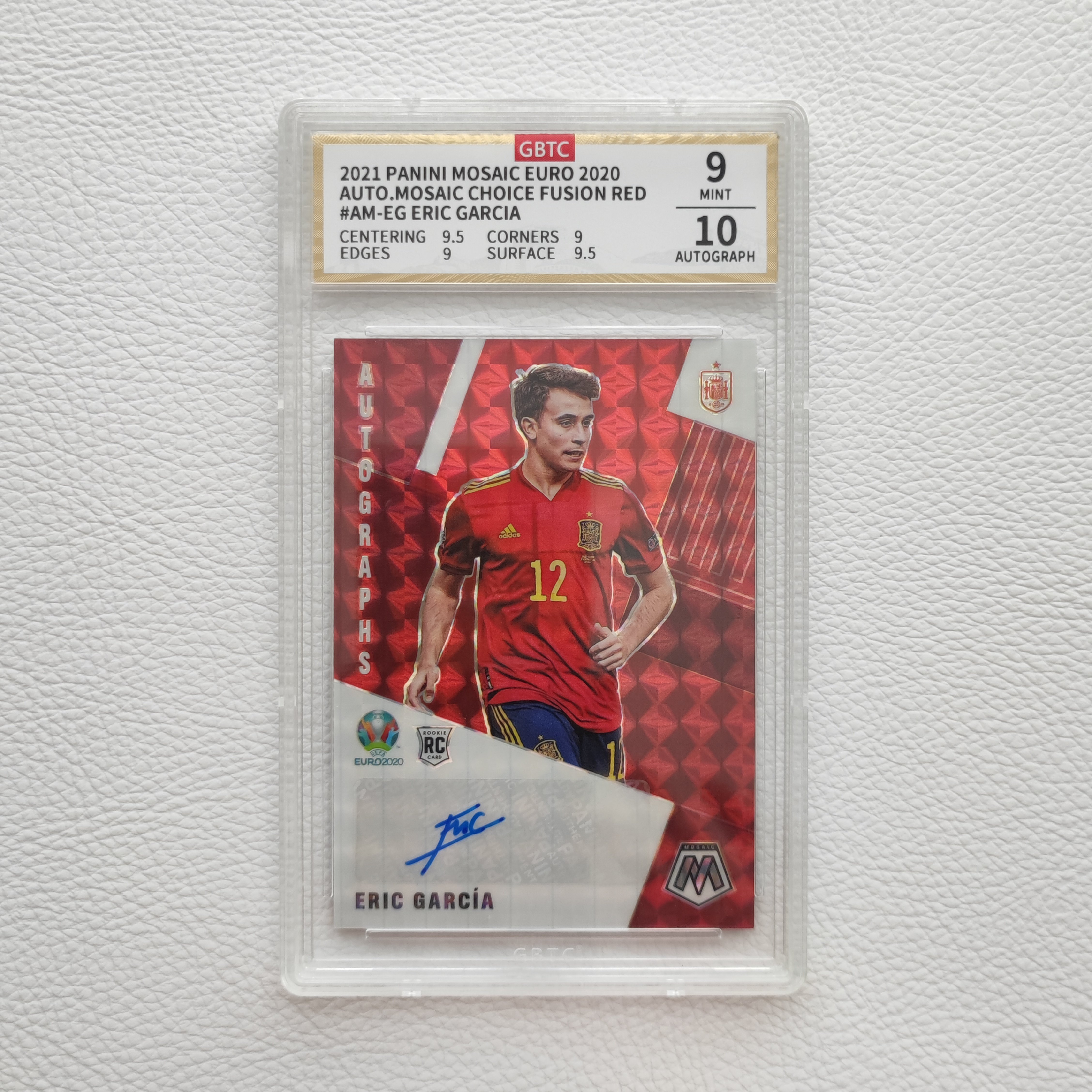 公博评级 Panini 西班牙 巴塞罗那 加西亚 亲签 新秀RC 球星卡