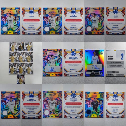 TOPPS 2025年 皇家马德里 Team 大罗 贝尔 卡卡 签字 球衣 球星卡