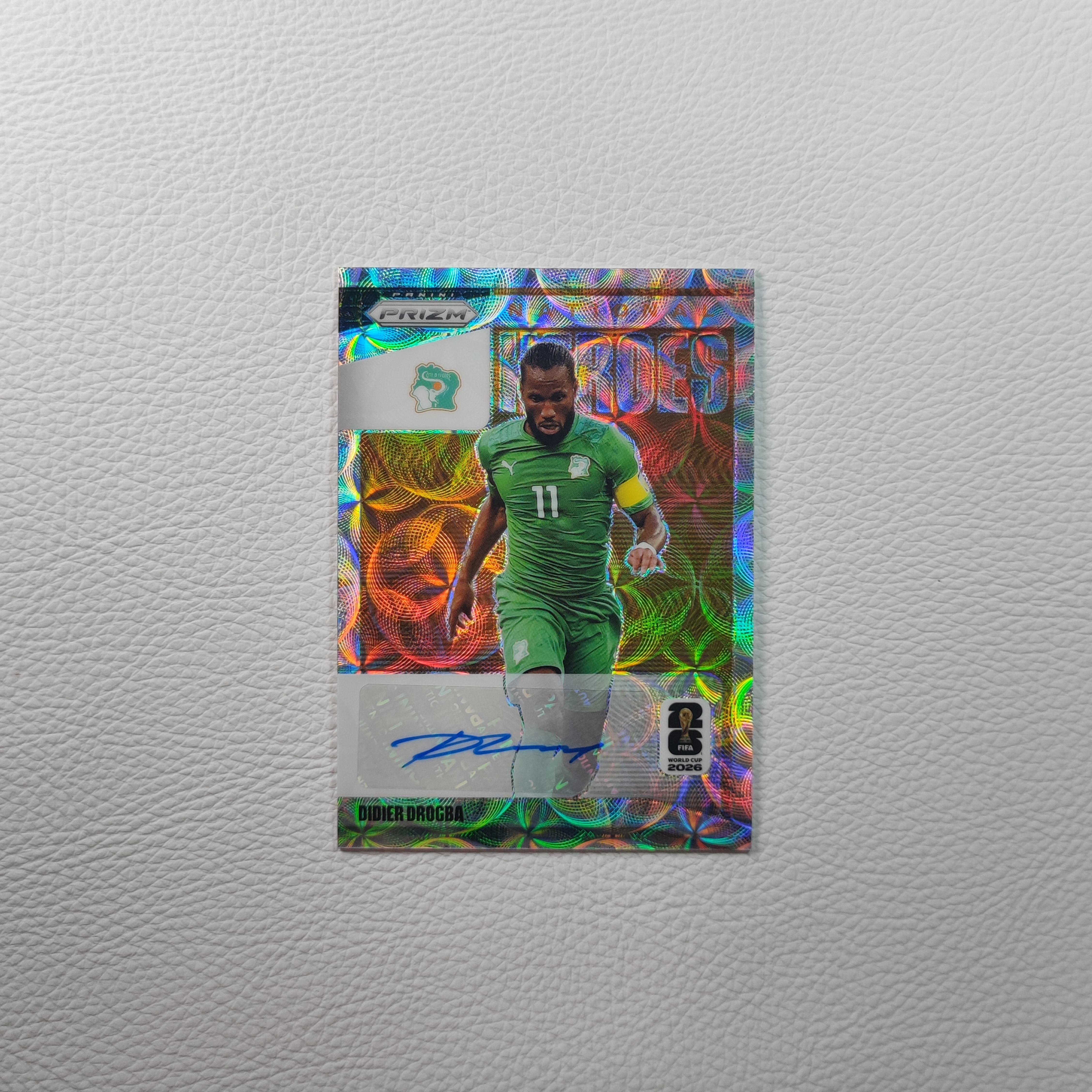 2026 Panini Prizm 世界杯 科特迪瓦 德罗巴 亲签 签字 球星卡