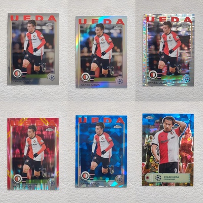 Topps Chrome 日本 费耶诺德 上田绮世 AYASE UEDA 折射 球星卡