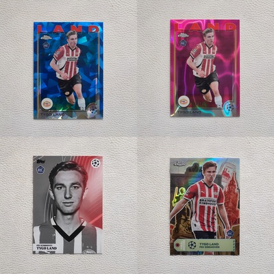 Topps Chrome PSV埃因霍温 兰德 新秀RC 折射 球星卡