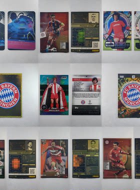 PANINI Topps 拜仁 罗本 老穆勒 埃芬博格 等传奇 球星卡周边礼物