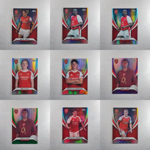 Topps Chrome Arsenal 元年 阿什利科尔 坎贝尔 诺尔高 球星卡