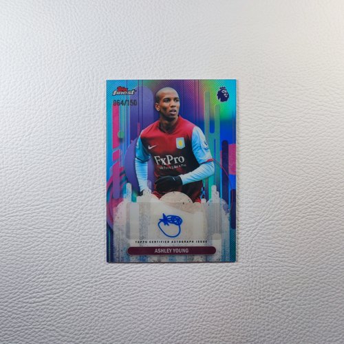 Topps Finest英超回归元年 阿斯顿维拉 阿什利 扬 签名 球星卡