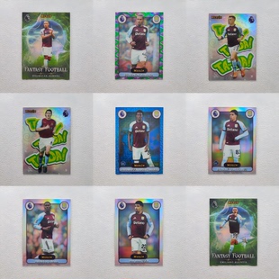 Topps Merlin 英超回归元年 阿斯顿维拉 布恩迪亚 伯罗斯 球星卡