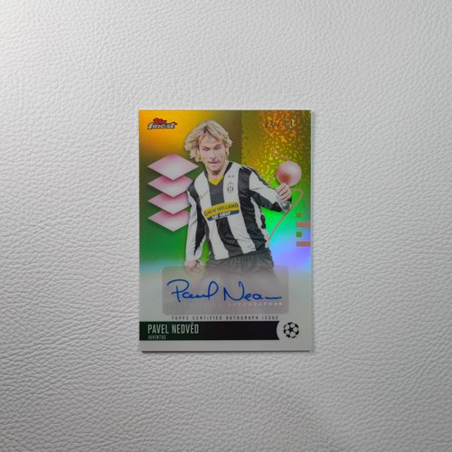 Topps Finest 尤文图斯 内德维德 亲签 签字签名 球星卡 周边礼物
