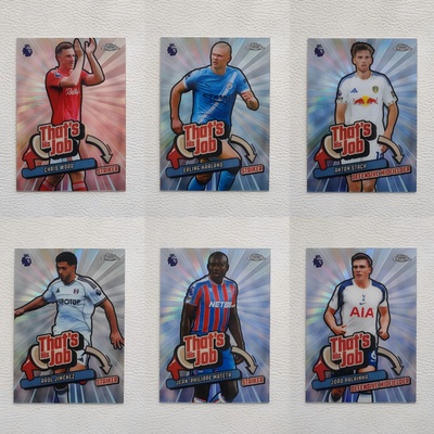 Topps Chrome 英超 哈兰德 马特塔 伍德 诊断 特卡 折射 球星卡
