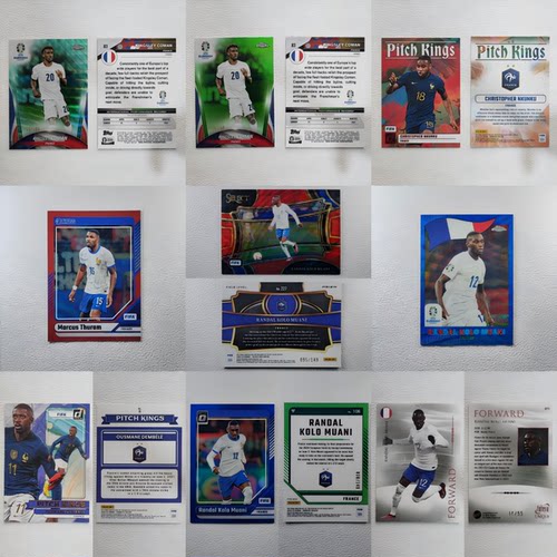 TOPPS PANINI 法国 姆巴佩 穆阿尼 图拉姆 限量 球星卡周边礼物