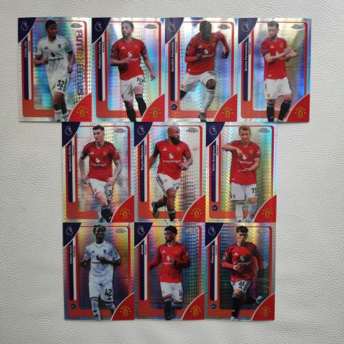 Topps Chrome 英超回归元年 曼联 B费 莱西 折射 全套 球星卡