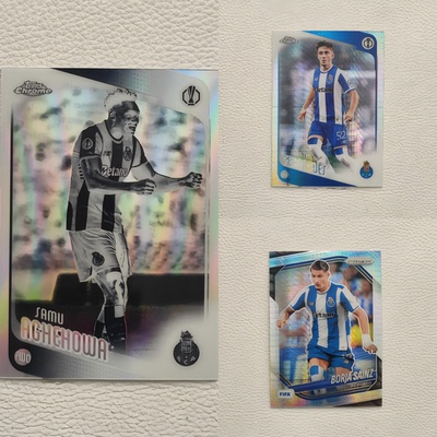 TOPPS PANINI 波尔图 费尔南德斯 塞恩斯 奥莫罗迪翁 折射 球星卡