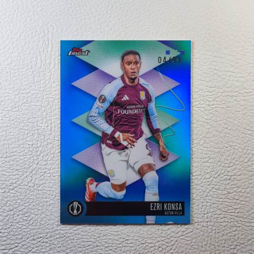 Topps Finest 阿斯顿维拉 阿森纳 孔萨 折射 球星卡