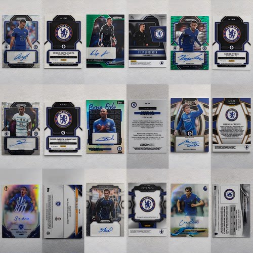 TOPPS PANINI 切尔西 巴拉克 卡希尔 德罗巴 签名球衣 球星卡礼物