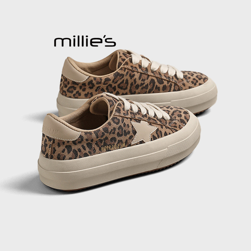 MILLIE'S/妙丽冬季新款厚底星星款百搭时尚休闲超火增高运动板鞋,女鞋,德训鞋,淘宝优惠券,粉丝福利购,淘宝优惠卷