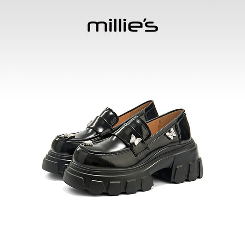 MILLIE'S/妙丽黑色乐福鞋