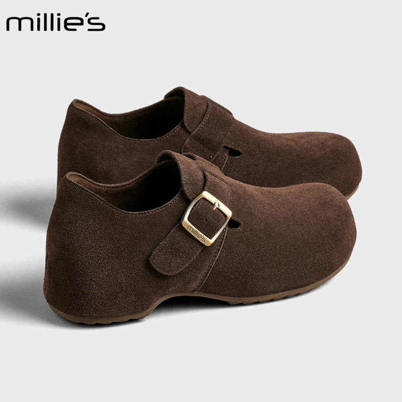 MILLIE'S/妙丽复古全包勃肯鞋图片