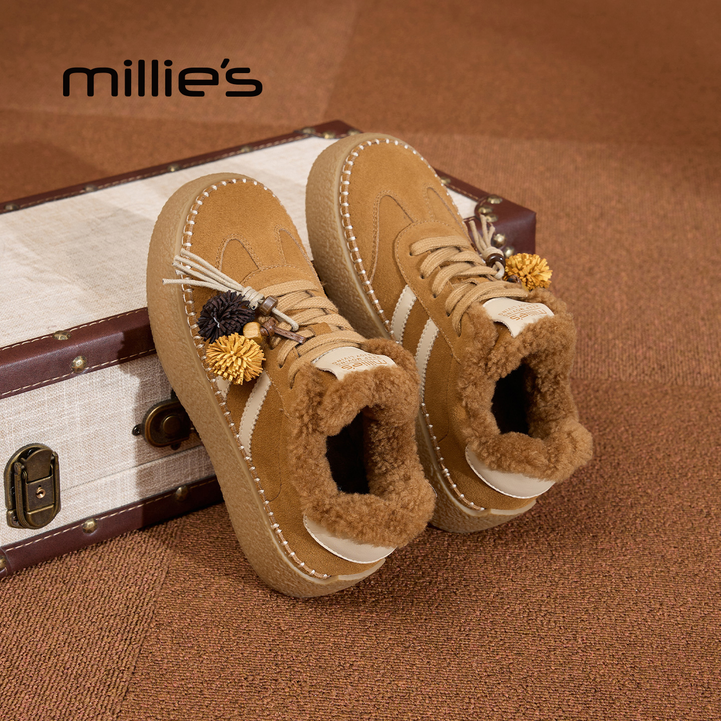 MILLIE'S/妙丽复古德训鞋