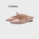 小个子包头半拖凉鞋 MILLIE 女 尖头铆钉2026夏季 新款 妙丽法式