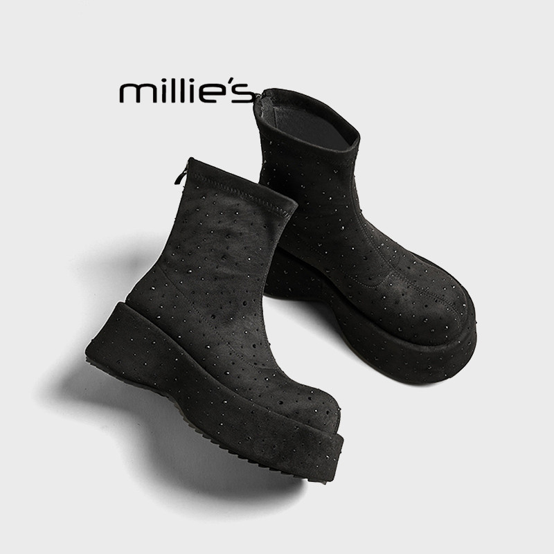 MILLIE'S/妙丽短筒靴女冬季款