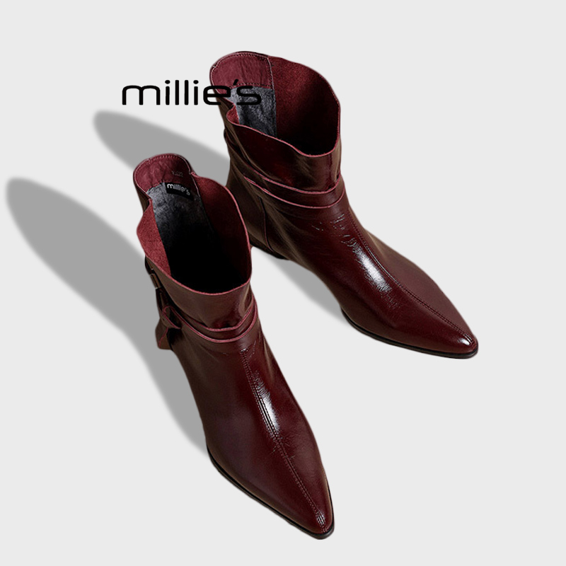 MILLIE'S/妙丽时尚尖头时装靴