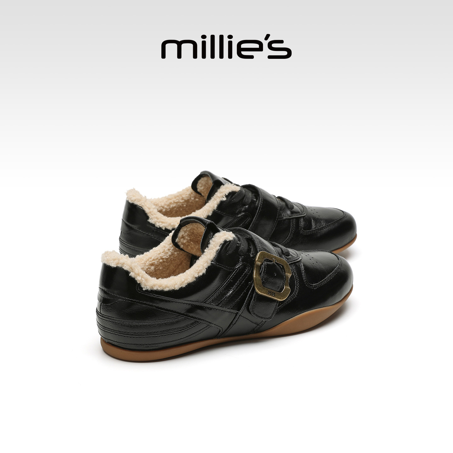 MILLIE'S/妙丽休闲系带小皮鞋