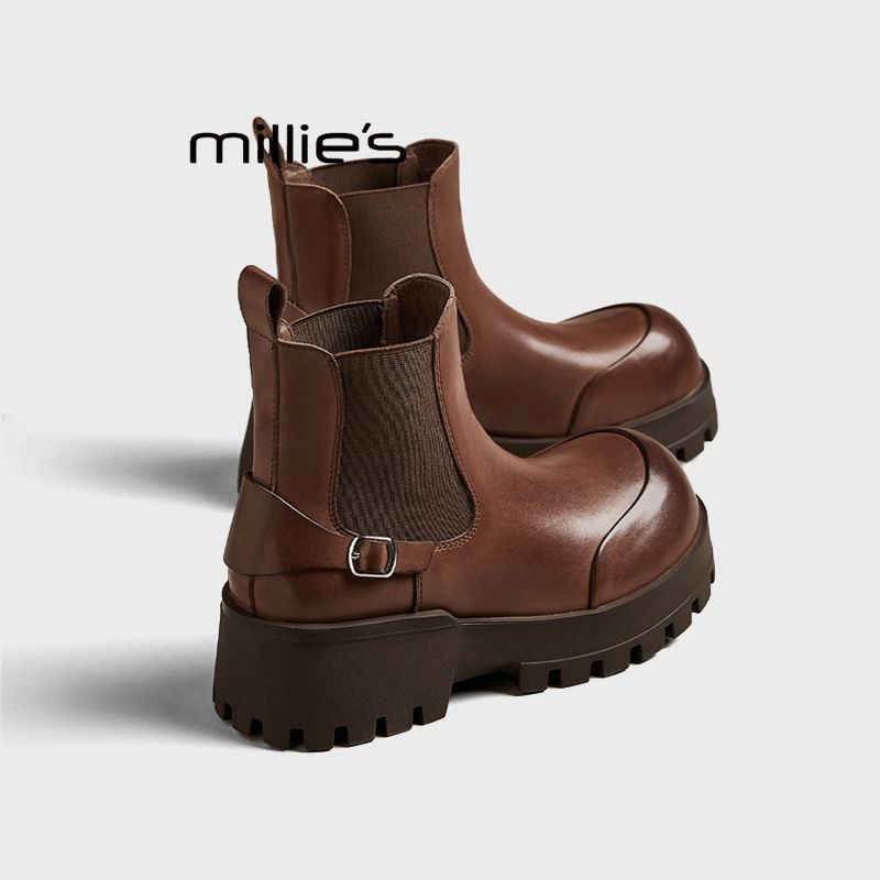 MILLIE'S/妙丽经典套筒烟筒靴