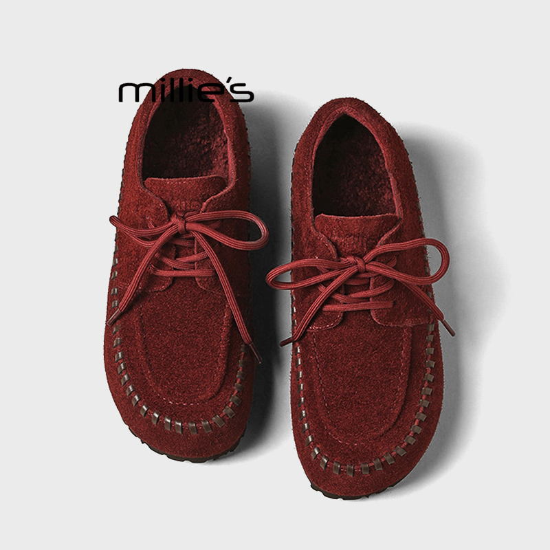 MILLIE'S/妙丽厚底增高乐福鞋