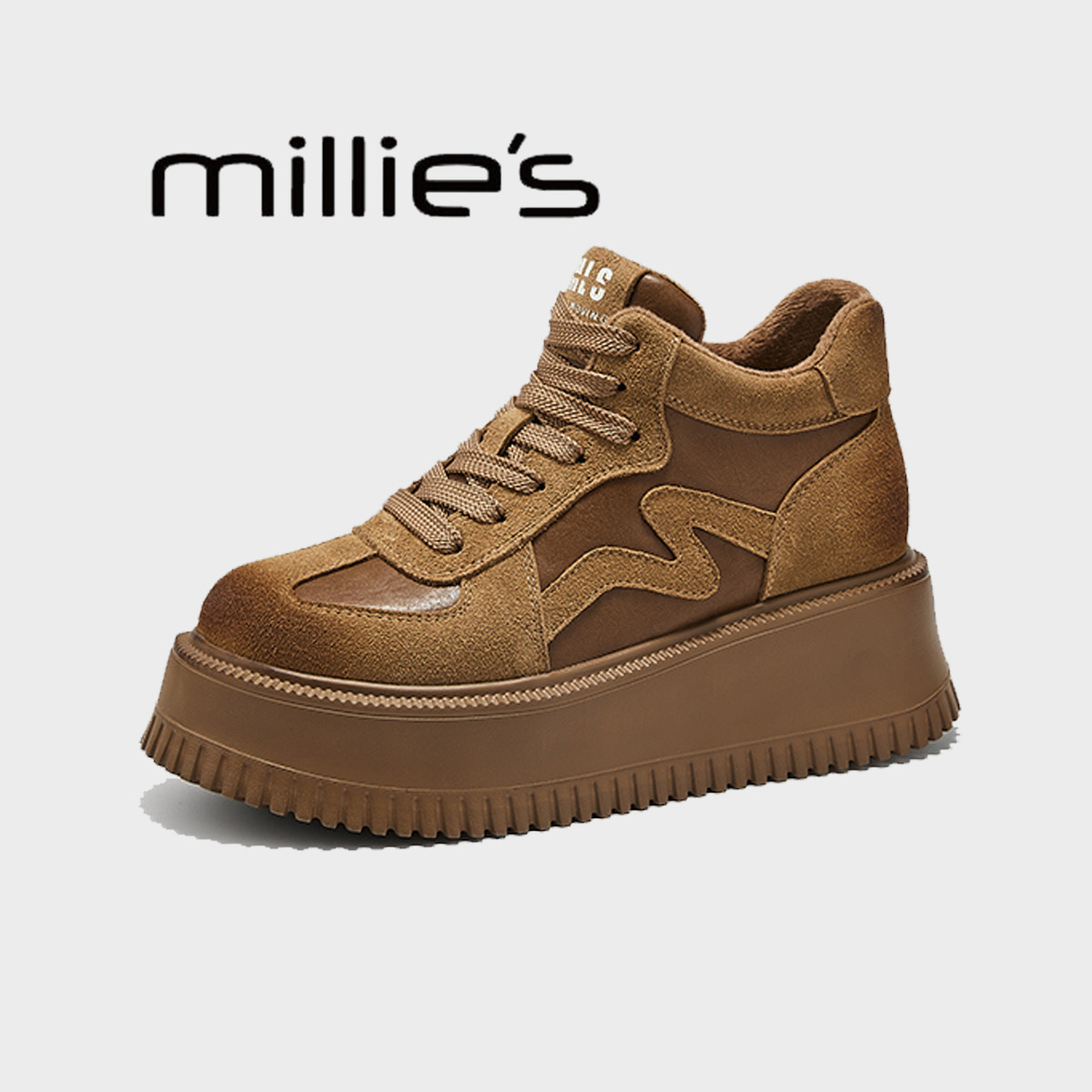 MILLIE'S/妙丽厚底低帮松糕鞋