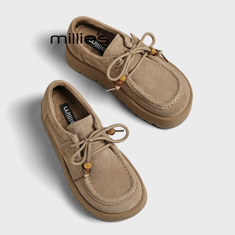 MILLIE'S/妙丽厚底增高渔夫鞋