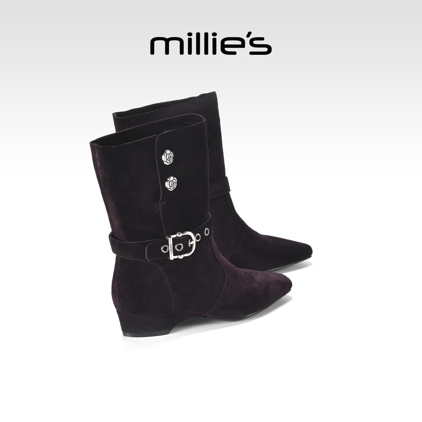 MILLIE'S/妙丽真皮时装靴女