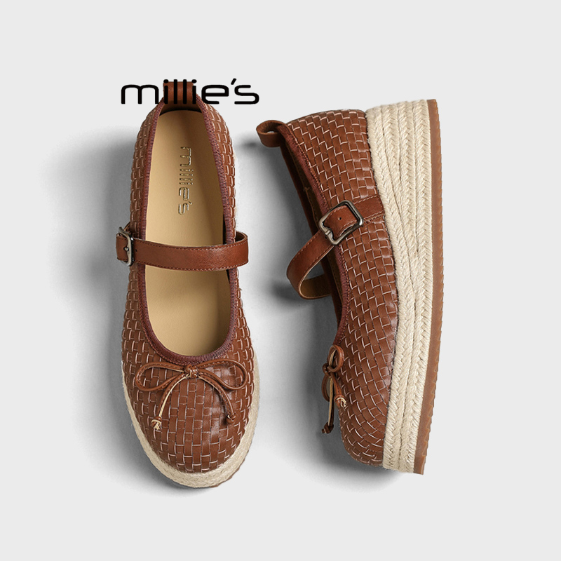 MILLIE'S/妙丽厚底玛丽珍鞋女