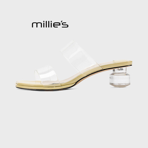 MILLIE'S/妙丽水钻绝美高跟凉拖