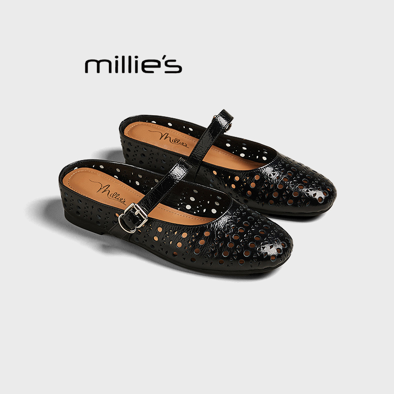MILLIE'S/妙丽法式一脚蹬半拖鞋
