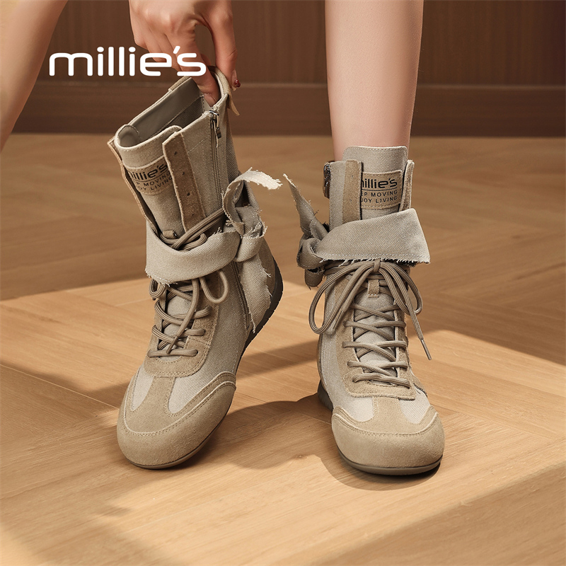 MILLIE'S/妙丽真皮靴子