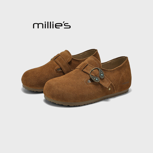 MILLIE'S/妙丽内增高勃肯鞋女