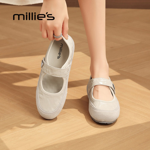 MILLIE'S/妙丽运动风玛丽珍女鞋