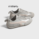 女软底百搭休闲运动鞋 MILLIE 新款 银色复古阿甘鞋 妙丽2026春季