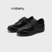 休闲时尚 妙丽黑色低帮雨鞋 MILLIE 女2026春季 新款 百搭防水鞋