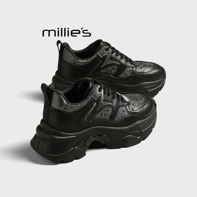 MILLIE'S/妙丽真皮运动休闲鞋女