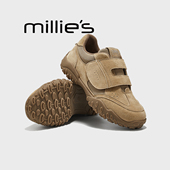 妙丽魔术贴德训鞋 真皮春季 MILLIE 不累脚休闲运动软底雨鞋 防滑Z