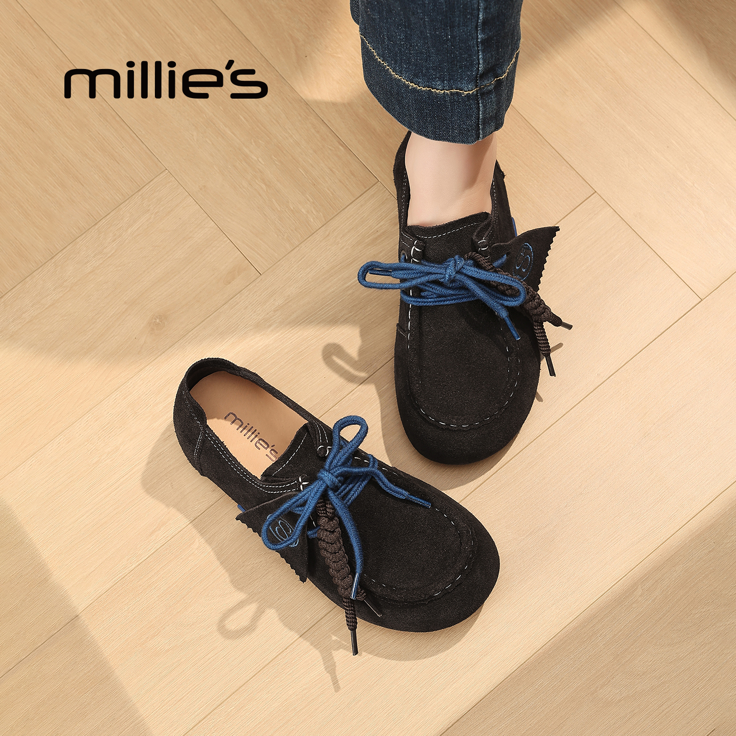 MILLIE'S/妙丽真皮勃肯鞋