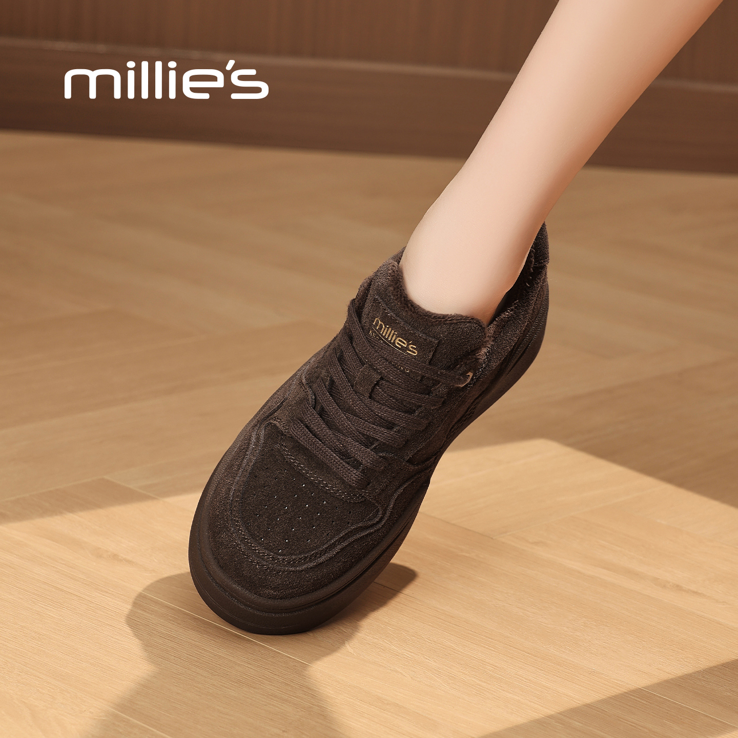 MILLIE'S/妙丽真皮运动休闲鞋