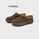 妙丽厚底德训鞋 女2026新款 MILLIE 反绒皮毛一体保暖百搭懒人鞋
