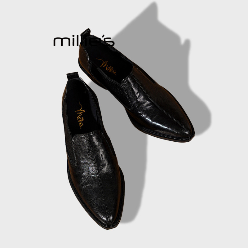 MILLIE'S/妙丽巨好穿真皮单鞋
