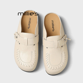 新款 妙丽包头半拖鞋 MILLIE 女外穿一脚蹬时尚 百搭春季 勃肯鞋