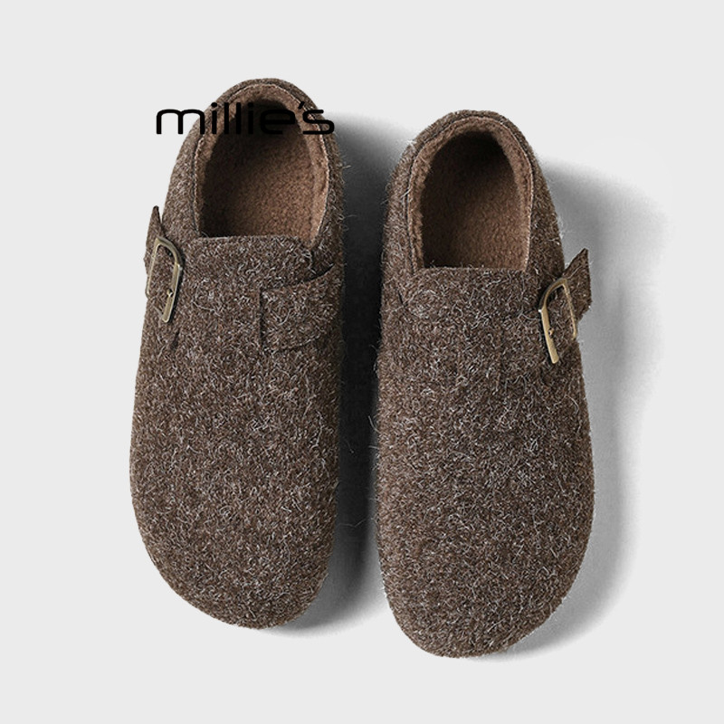 MILLIE'S/妙丽真皮复古勃肯鞋