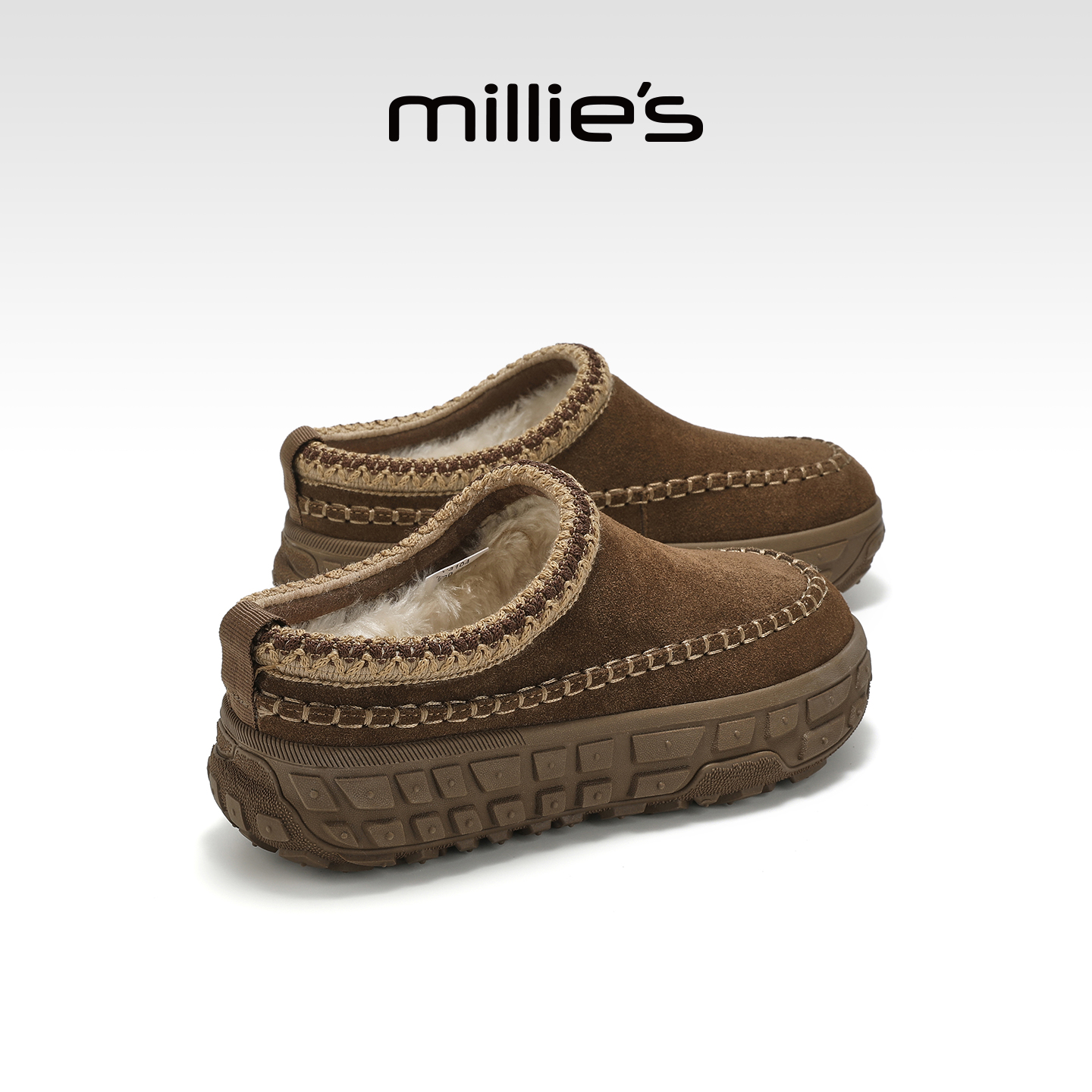 MILLIE'S/妙丽一脚蹬雪地靴女