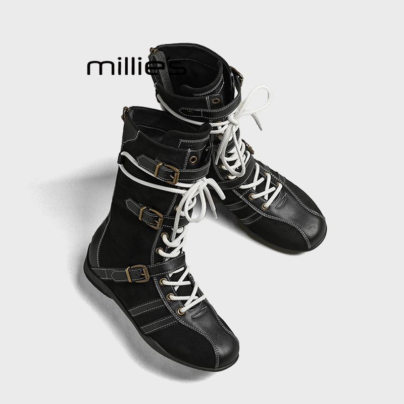 MILLIE'S/妙丽真皮切尔西靴