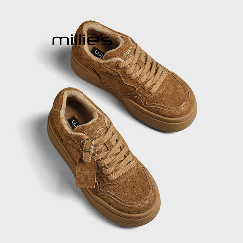 MILLIE'S/妙丽厚底增高休闲板鞋