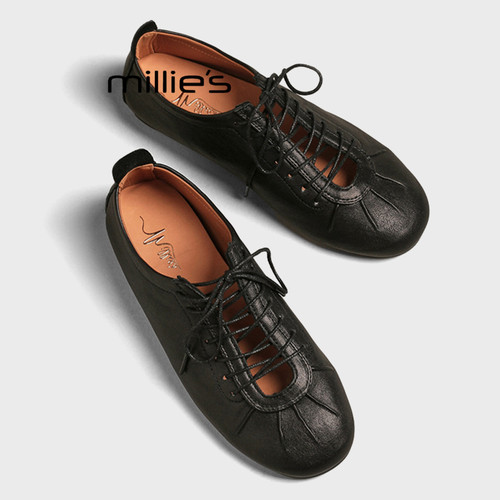 MILLIE'S/妙丽绑带绝美芭蕾鞋
