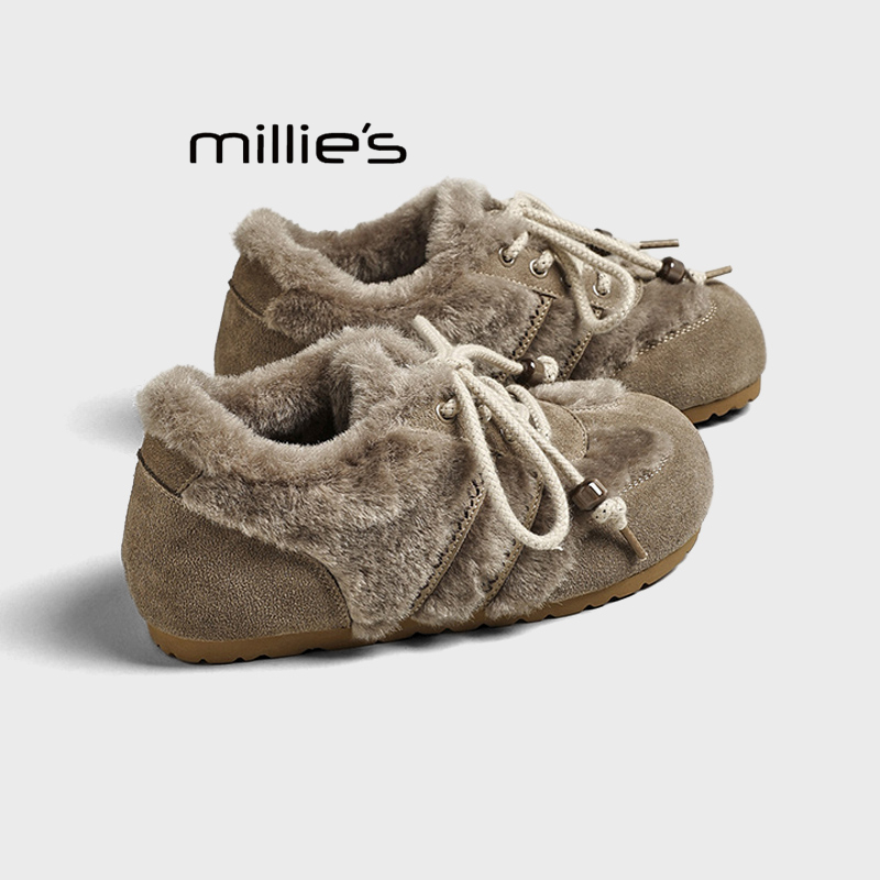 MILLIE'S/妙丽加绒保暖棉鞋女